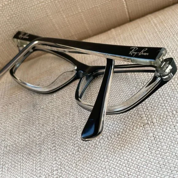 Ray-Ban Women Eyeglasses Black/Clear RB1550 18[]15 130 small face - Picture 4 of 11